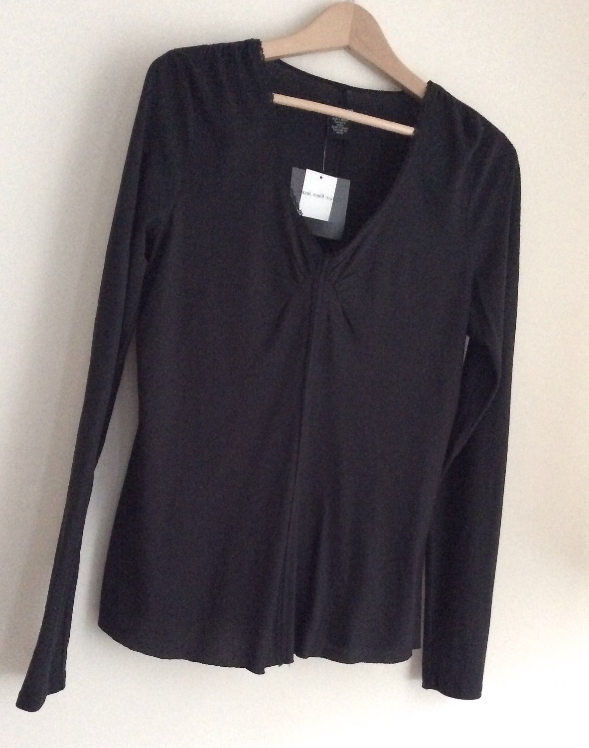 New Calvin Klein Modal Top Blouse Long Sleeve Cotton Modal Blouse ...