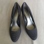 Tweed Platform High Heel Shoes Fabric Upper Bandolino Capture Pumps 8.5M