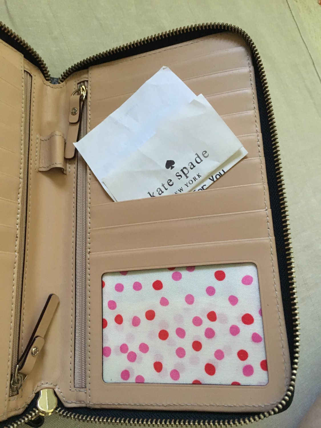 Brand NEW 248 Kate Spade Black Travel Organizer Wellesley Zip Large