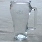 Vintage 1960s  Libbey Glass Coca Cola Glasses x2 Tall Clear with Handles Made in Canada Set of Two