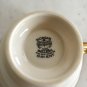 Morgan Belleek Orient Tea Cup & Saucer Set Hand Painted Raised Fruit Vintage Fine China