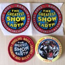 Vintage Circus Ringling Bros Emblem and Tiger Souvenirs Early 1980s Lot Patch Pin Decal Stickers