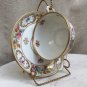 Schumann Bavaria Dresdener Art Double Handle Bouillon Cup & Saucer Set Circa 1932