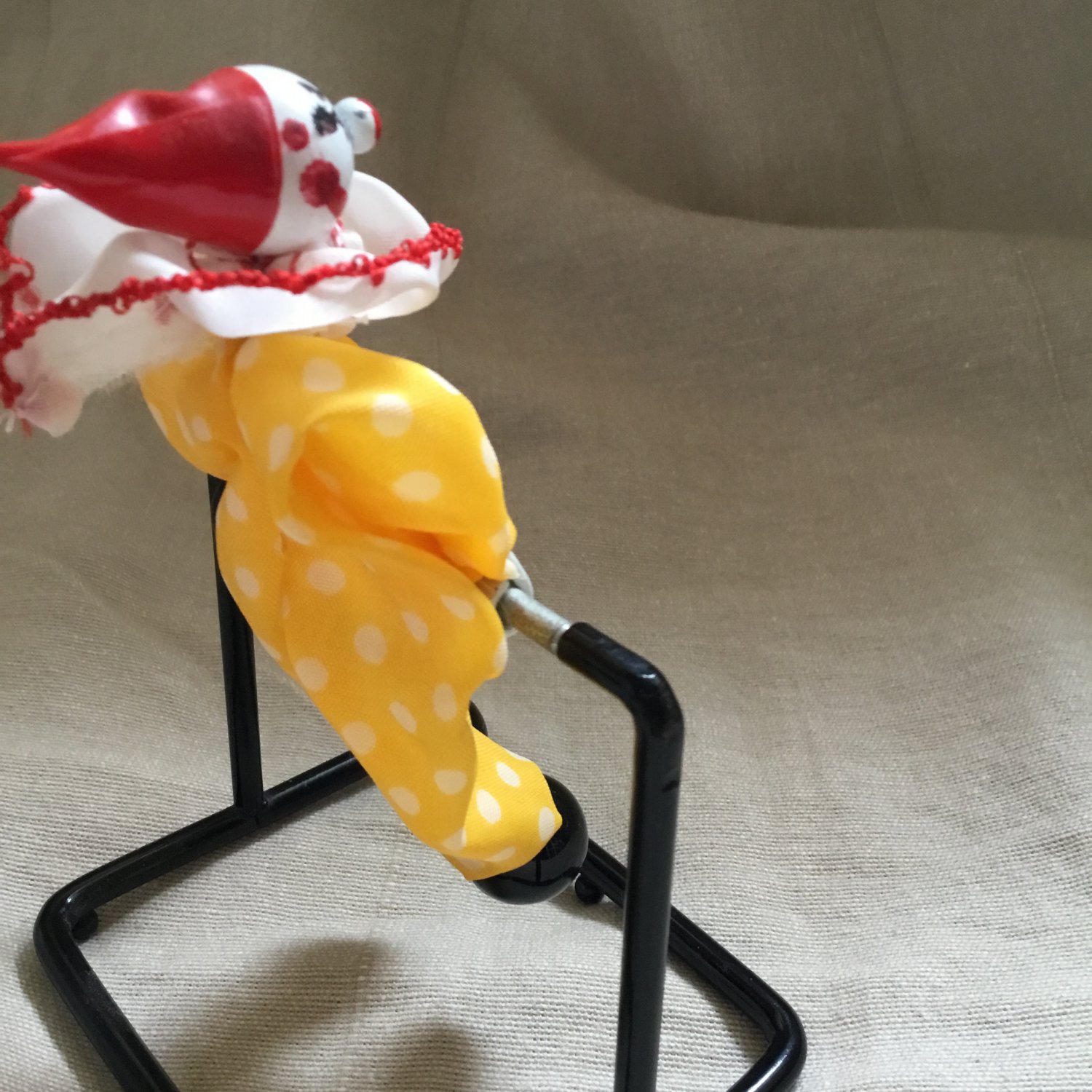 Twirling Clown Vintage Italian Toy Bar Spinning Stress Shelf Desktop