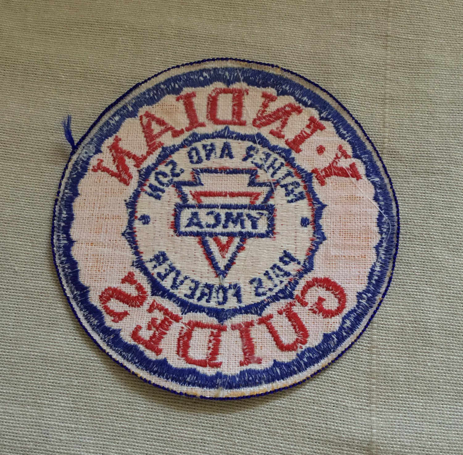 Vintage 1970s Y Indian Guides YMCA Patch Unused Collectible Sew On