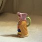 Mini Toby Jug Porcelain Tulip Hat Woman Figural Cream Pitcher Antique Collectible Germany