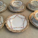 Antique Austrian Custard Ramekan Berry Sorbet Bowls Saucer Sets Altrohla Charles Ahrenfeldt