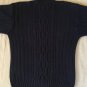1990s Heavy Cotton Roll Neck Sweater Vintage Banana Republic Mens Navy Blue