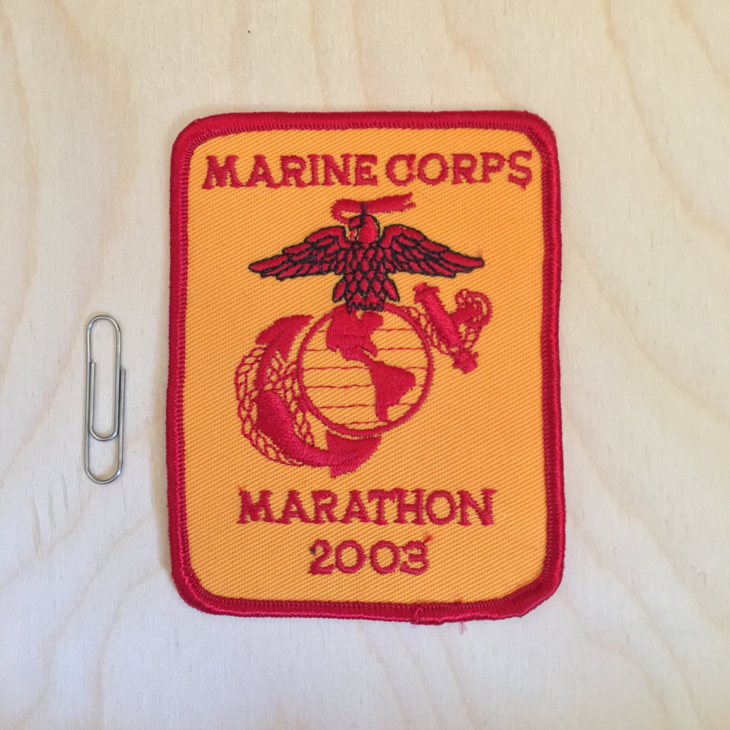 MCM Marine Corps Marathon Official Runners Participants Patch 2003