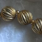 Vintage Choker Necklace Laurel Wave Gold Balls Circa 1960s 1970s Napier