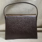 Mid Century Mod Designer Handbag Sable Latte Brown Andrew Geller Structural Vintage Purse Mid Century Mod Designer Handbag Sable Latte Brown Andrew Geller Structural Vintage Purse