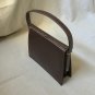 Mid Century Mod Designer Handbag Sable Latte Brown Andrew Geller Structural Vintage Purse