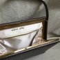 Mid Century Mod Designer Handbag Sable Latte Brown Andrew Geller Structural Vintage Purse