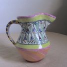 Vintage Mackenzie-Childs Bearded Iris Pitcher Handcrafted 1990s American Ceramic Arts Vintage Mackenzie-Childs Bearded Iris Pitcher Handcrafted 1990s American Ceramic Arts