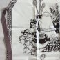 Kitchen Apron Mid-Century Modern Design Handscreened Cotton with PVC Coating