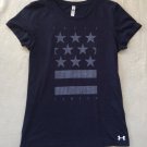 Under Armour Womens Flag T-Shirt Navy Under Armour Womens Flag T-Shirt Navy