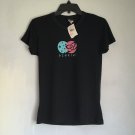 Ezekiel Clothing Surf Skate Pink Teal Constellation Tee Black Bodycon T-Shirt Top Vintage Deadstock Ezekiel Clothing Surf Skate Pink Teal Constellation Tee Black Bodycon T-Shirt Top Vintage Deadstock