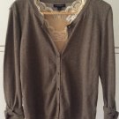 Banana Republic Top Bracelet Sleeve Cardigan Light Cotton Knit Button Front Classic Elegant Banana Republic Top Bracelet Sleeve Cardigan Light Cotton Knit Button Front Classic Elegant