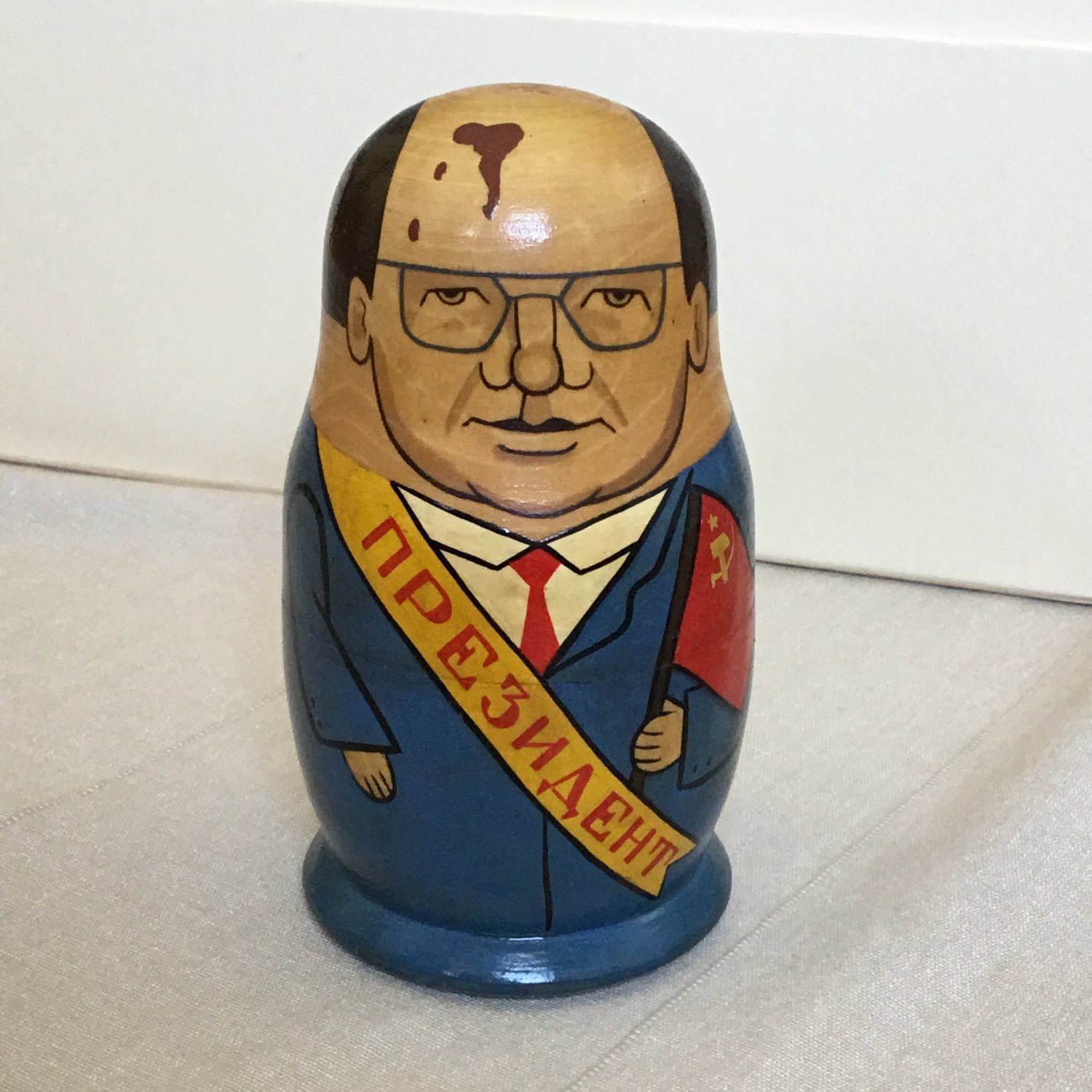 Cartoon Dictator Pop Art Hand Painted Wooden Russian Nesting Dolls USSR