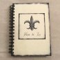 Hard Cover Journal Blank Book Fleur De Lis Lined Pages by Art in Motion Marco Fabiano