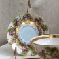 Vintage Robin Egg Blue Tea Cup Saucer Set Fragonard Romantic Beehive