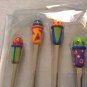 Fun Handpainted Ice Cream Sundae Spoons Set of 4