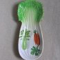 Mid Century Modern Large Celery Spoon Rest Vintage Porcelain Dish 1950s 60s