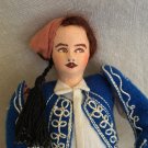Handmade Doll Mid-Century Folk Art Greece