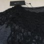 Zara Knit Top Crochet Contrast Yoke