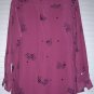 Chicos Oversize Style Button Front Shirttail Top Bundle, Moleskin Faux Suede, Silk