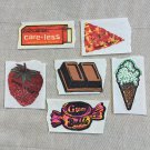 1980s Stickers 6 Mello Smello Scratch and Sniff Wrapped Gum Bon Bon Ice Cream Cone Chocolate