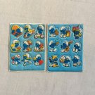 1980s Smurfs Vintage Puffy Stickers 2 Sheets