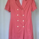 Vintage Double-Breasted Puff Sleeve Wrap Dress