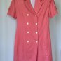 Vintage Double-Breasted Puff Sleeve Wrap Dress