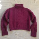 Vintage 1980s Laura Ashley Boxy Wool Cable Knit Fisherman Sweater Vintage 1980s Laura Ashley Boxy Wool Cable Knit Fisherman Sweater