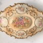 Vintage Porcelain Keepsake Box Hand Painted Filigree Floral Bridgerton