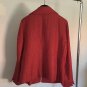 Sophisticated Chico's Red Plisse Blazer Jacket Fully Lined Size 2