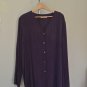 Flowy Purple Brushed Bemberg Top Cut Loose Boutique