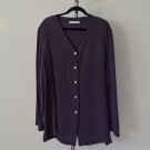 Flowy Purple Brushed Bemberg Top Cut Loose Boutique