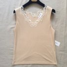 Vintage Calvin Klein Sleeveless Top Cami Style Tank Cotton Wide Lace Trim 1990s Vintage Calvin Klein Sleeveless Top Cami Style Tank Cotton Wide Lace Trim 1990s