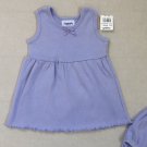 Periwinkle Cotton Dress Set Baby Girl 12M 2-Piece Boutique Flapdoodle