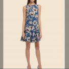 Modern Gatsby Short Dress Deco Floral Print Cooper & Ella Small Modern Gatsby Short Dress Deco Floral Print Cooper & Ella Small