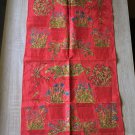Vera Neumann Linen Tea Towel Wall Hanging Vintage Textiles Vera Neumann Linen Tea Towel Wall Hanging Vintage Textiles