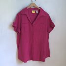 Chicos Casual Short Sleeve Blouse Fuchsia 3 Chicos Casual Short Sleeve Blouse Fuchsia 3