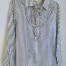 Banana Republic Vintage Style Ruffle Button Down Blouse Banana Republic Vintage Style Ruffle Button Down Blouse