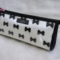 Kate Spade Long Cosmetic Case Paris Black Bows East West Heddy