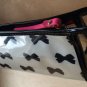 Kate Spade Long Cosmetic Case Paris Black Bows East West Heddy