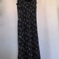 Vtg Midi Sleeveless Ruffle Dancing Wedding Guest Dress Deep Scoop Y2K NWT Donna Ricco