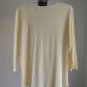 Context Shirred Top First Layer Foundation or Under Blazer Ivory Large