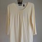 Context Shirred Top First Layer Foundation or Under Blazer Ivory Large